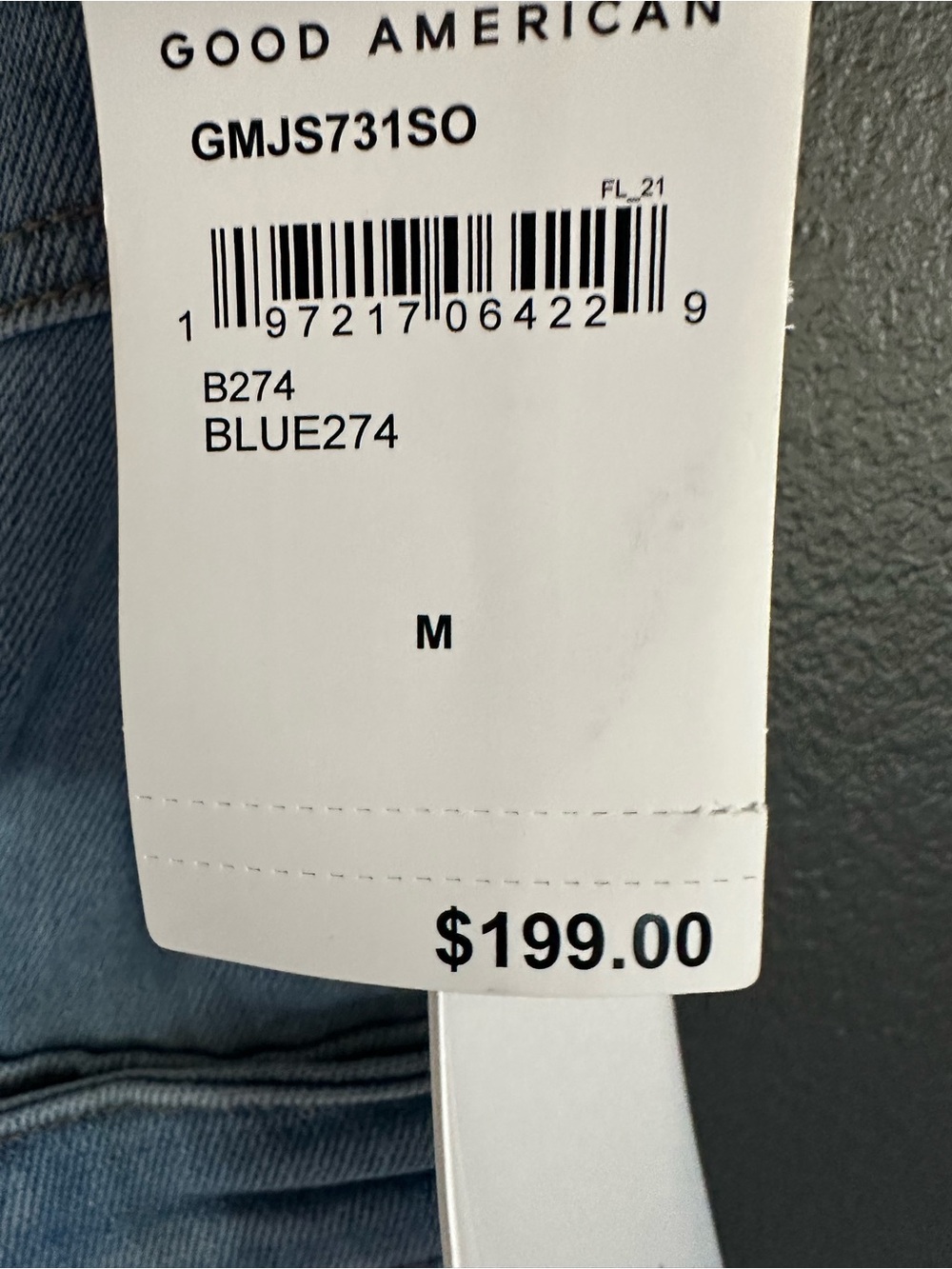 Good American Fit For Success Denim Jumpsuit Medium NWT Light Wash $199 - Picture 6 of 9